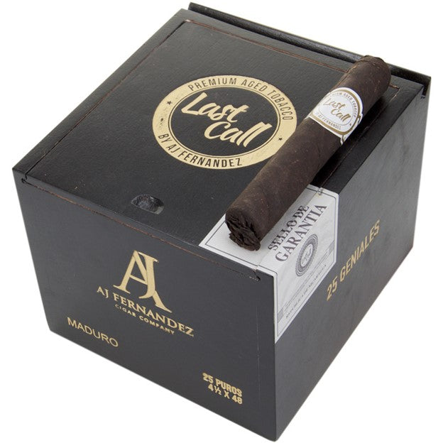 Last Call Geniales Maduro 4 1/2 x 48 Cigars Box of 25