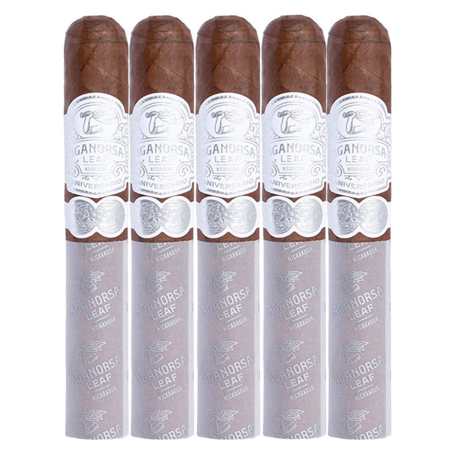 Aganorsa Leaf Aniversario Corojo Gran Toro 5 x 54 Cigars 5 Pack