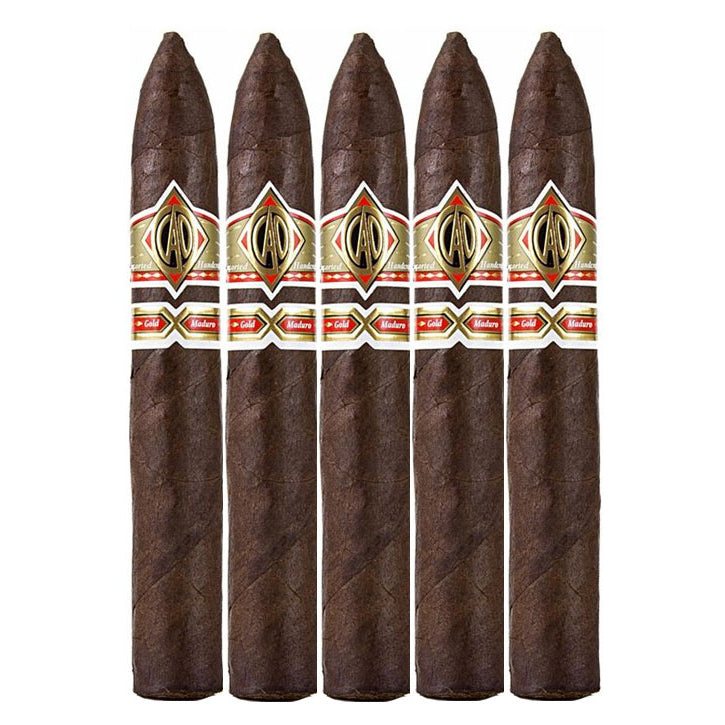 CAO Gold Maduro Torpedo 6 1/4 x 52 Cigars 5 Pack