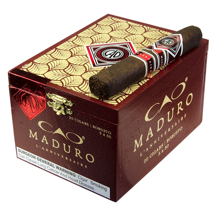 CAO Maduro Robusto 5 x 50 Cigars Box of 20