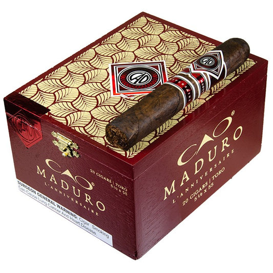 CAO Maduro Toro 5 1/2 x 55 Cigars Box of 20