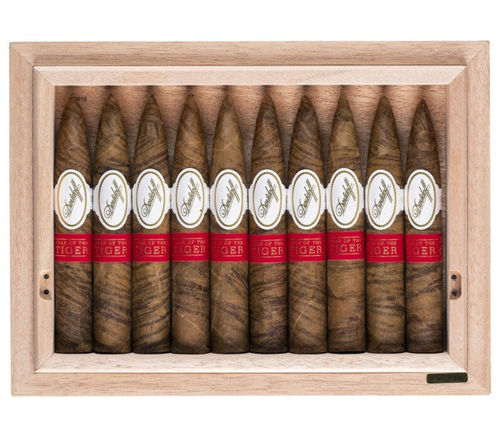 Davidoff Year of the Tiger 2022, 5 1/2 x 52 Cigars Box of 10