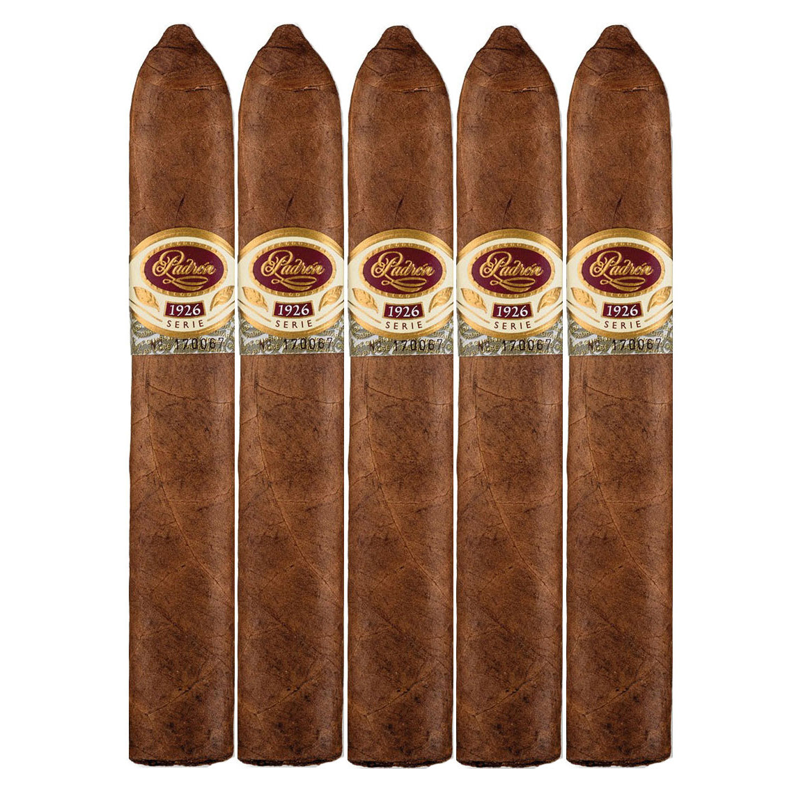 Padron 1926 No2 Belicoso Natural Cigars 5 Pack
