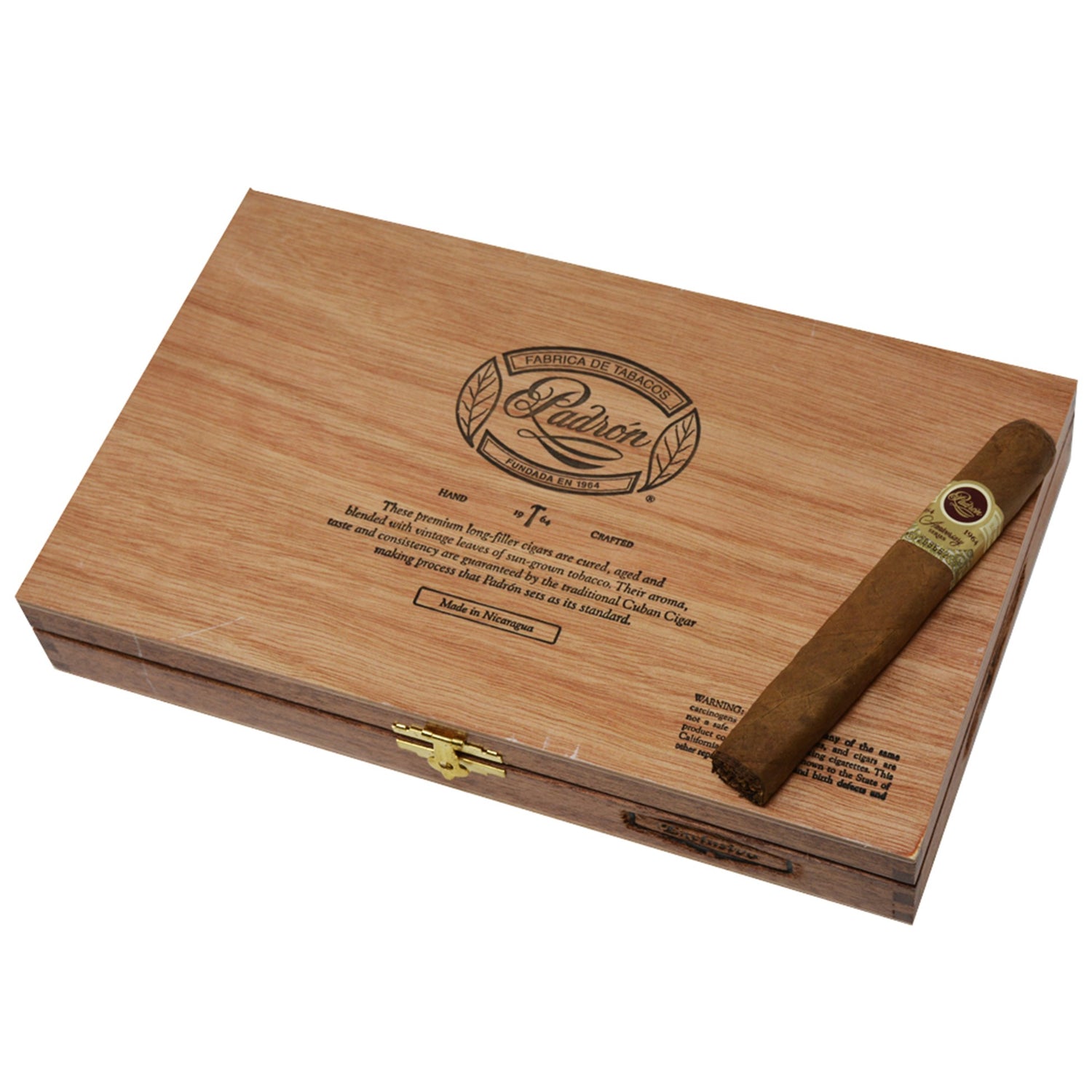 Padron 1964 Anniversary Series Exclusivo Natural 5 1/2 x 50 Cigars Box of 25