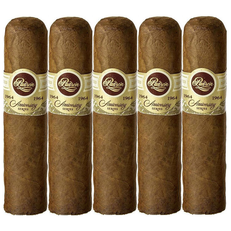 Padron 1964 Anniversary Series Hermoso Natural 4 x 56 Cigars 5 Pack