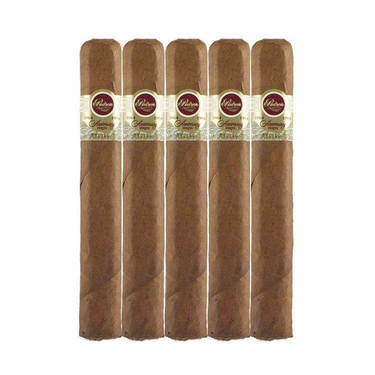 Padron 1964 Anniversary Series No.4 Natural 6 1/2 x 60 Cigars 5 Pack