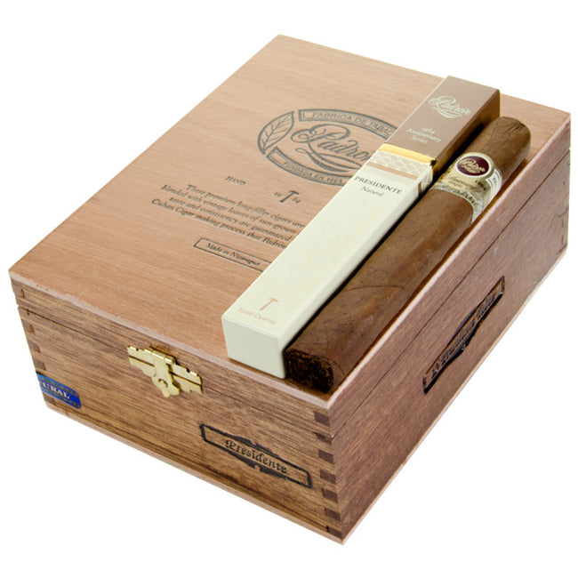 Padron 1964 Anniversary Series Presidente Natural 6 x 50 Toro Tubo Cigars Box of 15
