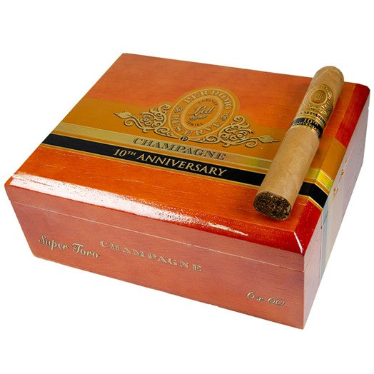 Perdomo Reserve 10th Anniversary Champagne Super Toro 6 x 60 Cigars Box of 25