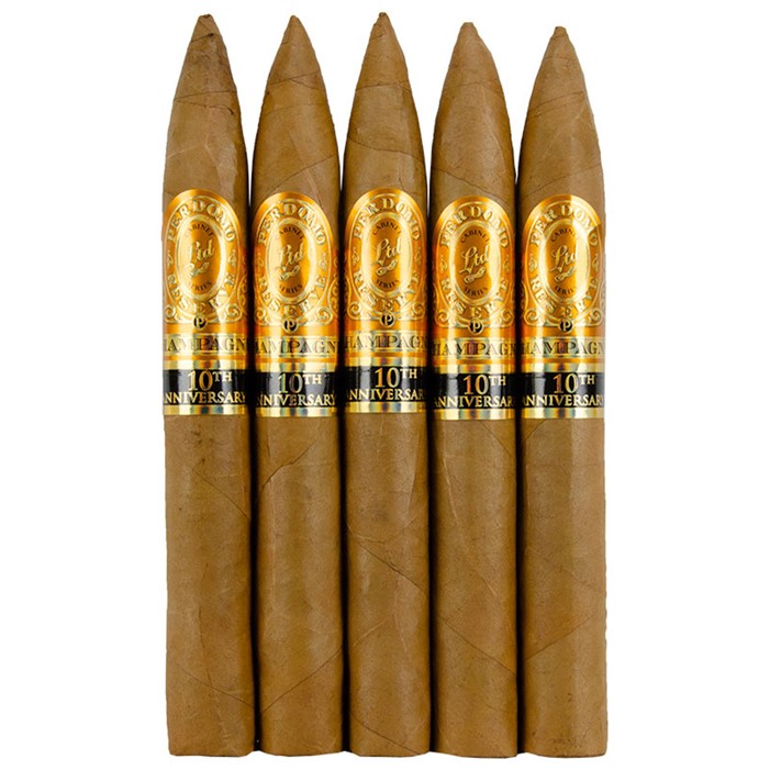 Perdomo Reserve 10th Anniversary Champagne Torpedo 7 x 54 Cigars 5 Pack