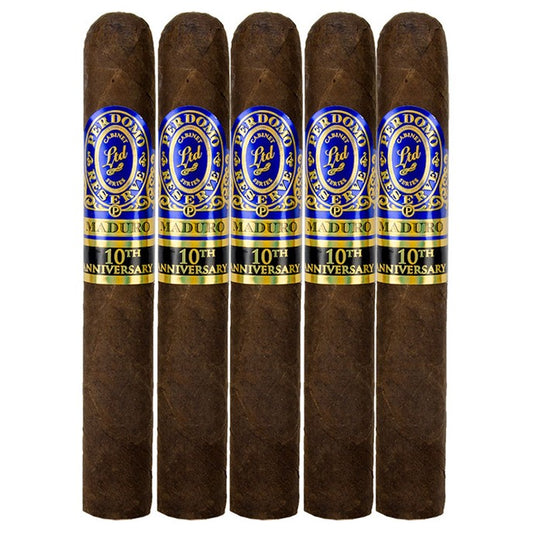 Perdomo Reserve 10th Anniversary Maduro Epicure 6 x 54 Cigars 5 Pack