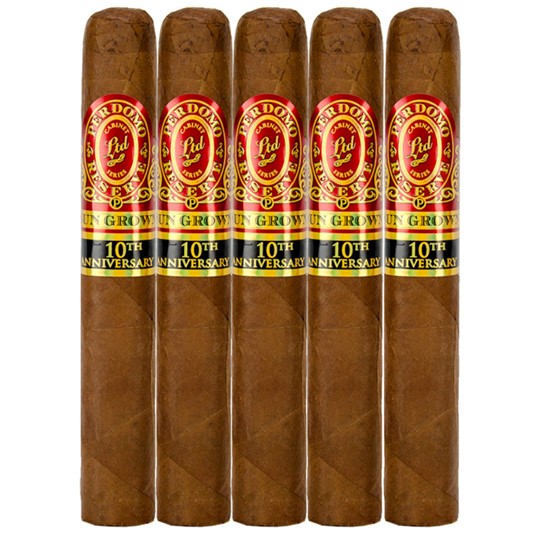 Perdomo Reserve 10th Anniversary Sun Grown Epicure 6 x 54 Cigars 5 Pack