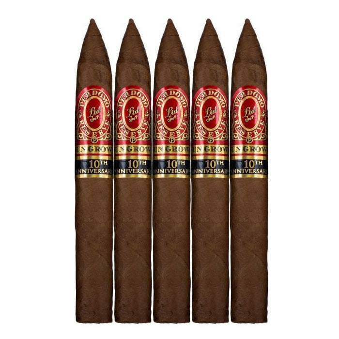 Perdomo Reserve 10th Anniversary Sun Grown Torpedo 7 x 54 Cigars 5 Pack