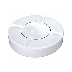 White 10 Inch Round Porcelain Cigar Ashtray