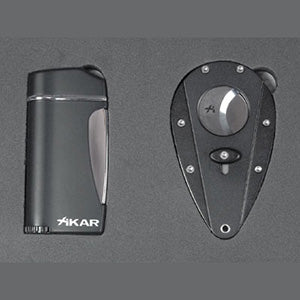 Xikar Executive Black Xi1 Cigar Torch Lighter Cutter gift set