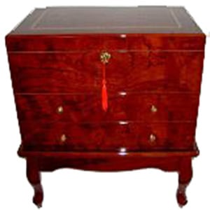 Cherry Finish 300 count Humidor with Inlay top