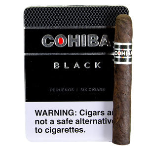 Cohiba Black Pequeno Small Cigars Tin of 6
