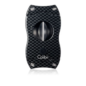 Colibri V Cut Black Carbon Fiber Cigar Cutter