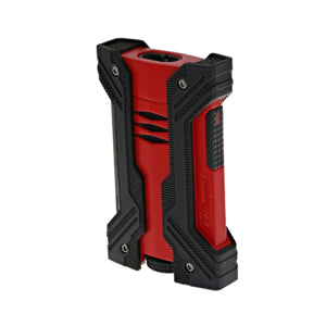 S.T. Dupont Defi XXTREME Dual-Flame Black and Matt Red Lighter