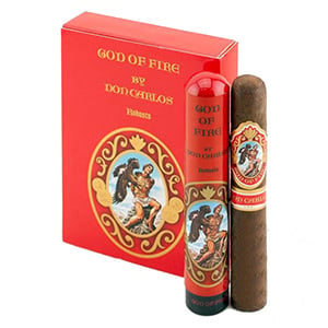 God of Fire by Don Carlos 2008 Robusto Tube 4 Pack