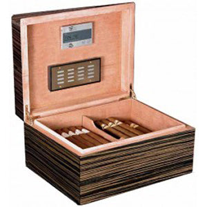 Zebrawood 60 Count Humidor