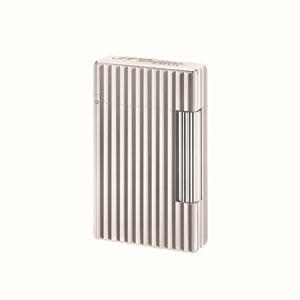 S.T. Dupont Initial Torch Lighter Silver Vertical