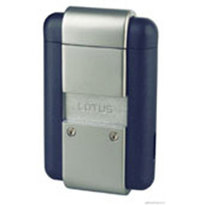 Lotus L220 Blue Matte & Chrome Cigar Torch Lighter