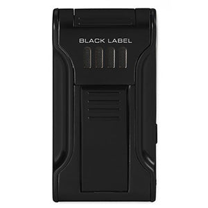 Black Label Flat Flame Cigar Torch Lighter Black Matte