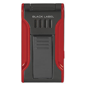 Black Label Flat Flame Cigar Torch Lighter Black & Red