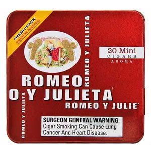 Romeo y Julieta Mini Aroma Red 5 Tins of 20
