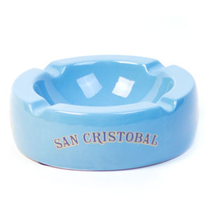 San Cristobal Light Blue Cigar Ashtray