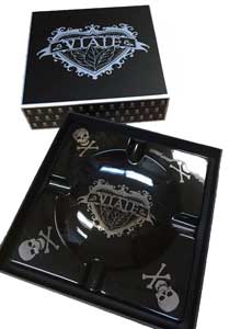 Viaje Skull and Bones Black and Silver Cigar Ashtray